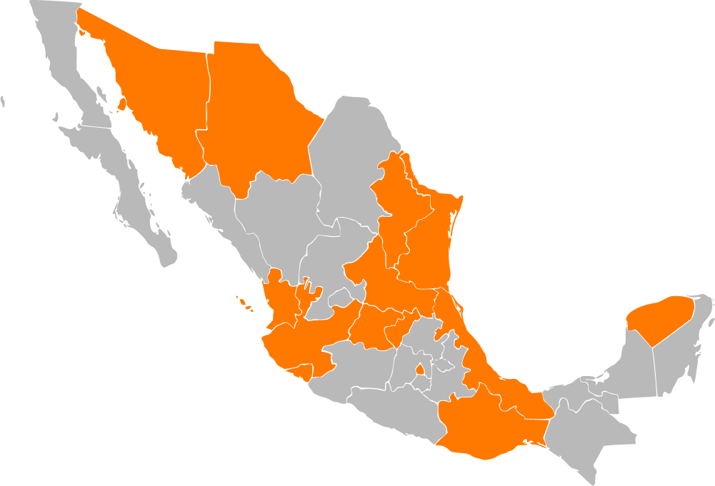 Cobertura nacional — México
